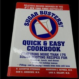 SUGAR BUSTERS! QUICK EASY HARD COOKBOOK RECIPES diabetic keto diet A1C HEALTHY
